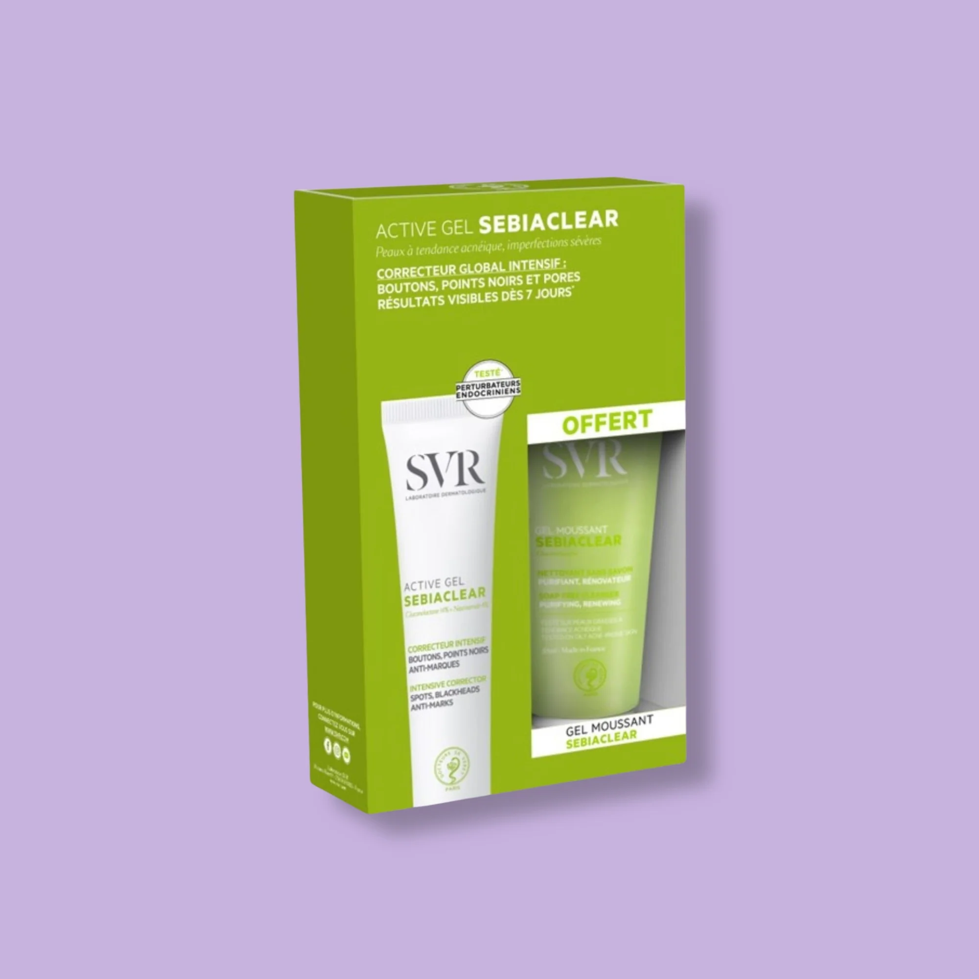 SEBIACLEAR Active Gel + Gel Moussant free - zestaw - Image 5